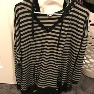 This is a thin hoodie. Very cute with jeans